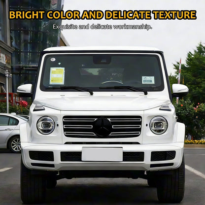 Smoked Black ABS Front Logo Badge Cover Trim For Benz W463 G550 G63 2019+ US 16