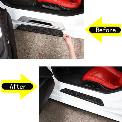 Forged Real Carbon Fiber Full Interior Set Cover Trim Kit For Corvette C8 20-25 - Variants 11-15 46