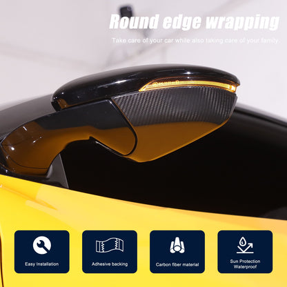 Real Carbon Fiber Rearview Side Mirror Base Cover Trim For Lotus EMIRA 21-25 US 20