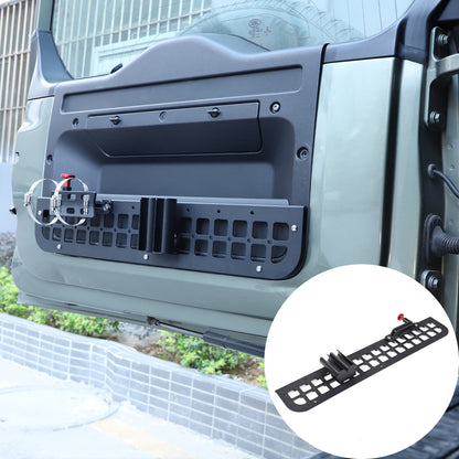 Black Alloy Cargo Box Trunk Rail Tool Mounting Bracket Fits LR Defender 2020-23 7