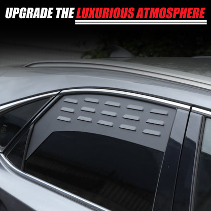 Aluminum Rear Door Window Louver Air Vent Panel Trim Cover For Lexus NX 2015+ 24