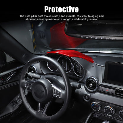 Real Carbon Fiber Interior Dashboard Instrument Trim For Mazda MX-5 Miata 16-23 11