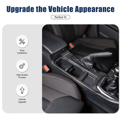 Real Carbon Fiber Console Gear Shift Panel For Subaru WRX STI VB S4 MT 2022 2024 16
