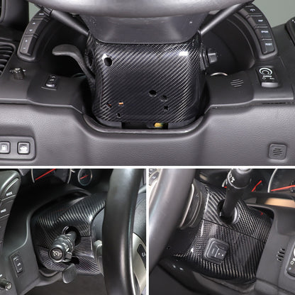 Real Dry Carbon Fiber Steering Wheel Base Lower Trim For Corvette C6 2005-2013 14