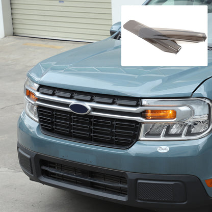 Smoked Black ABS Low Beam Headlight Trim Cover for Ford Maverick 2022-2023 12