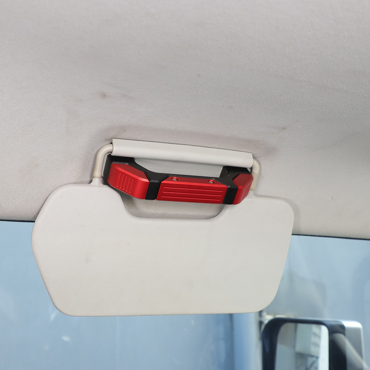 Replacement Mecha Black Red Alloy Roof Handle For Toyota FJ Cruiser 2007-21 US 2