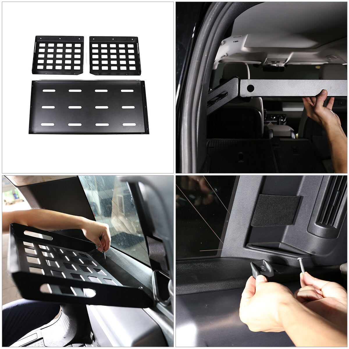 Alloy Rear Trunk Luggage Rack Cargo Shelf Holder for Land Rover Defender 110 20+ 10