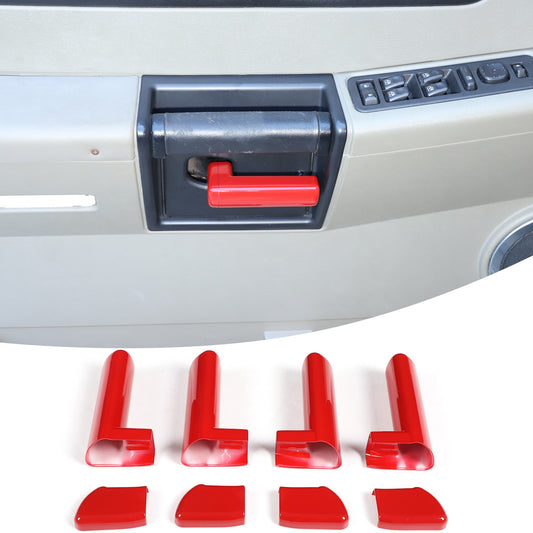 Sport Red ABS Inner Interior Door Handle Cover Trim For Hummer H2 2003-2007 US 1