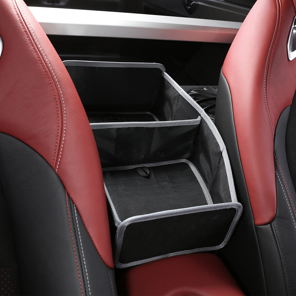 3PCS Black Seat Storage Car Seat Gap Catcher Box For Toyota Supra A8 2019+ 5