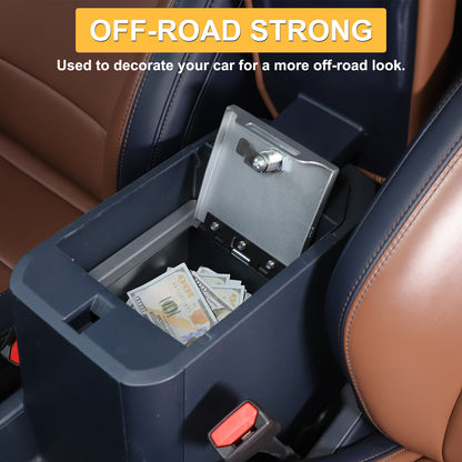 Silver Center Console Armrest Safe Storage Lock Box TRAY For Ford Maverick 22-25 19
