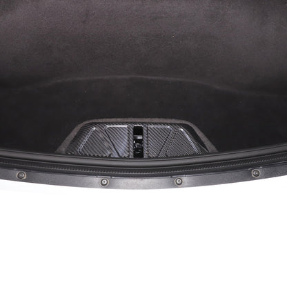 Real Carbon Fiber Trunk Lock Base Cover Trim For Corvette C8 Coupe 2020+ 7
