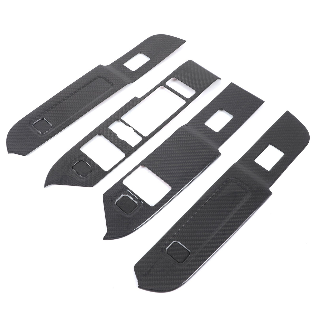 Real Carbon Fiber Window Lift Switch Trim For Land Rover Defender 110 L663 20-23 5