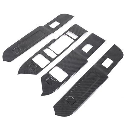 Real Carbon Fiber Window Lift Switch Trim For Land Rover Defender 110 L663 20-23 5