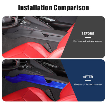 Blue Real Carbon Fiber Full Interior Set Decor Trim Kit for Corvette C8 20-25 - Variants 26-30 43