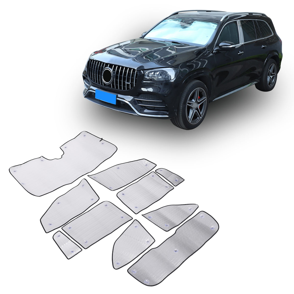 Car Full Window Sunshade Cover Shades Sun Visor For Benz GLS X167 20-24 US 8