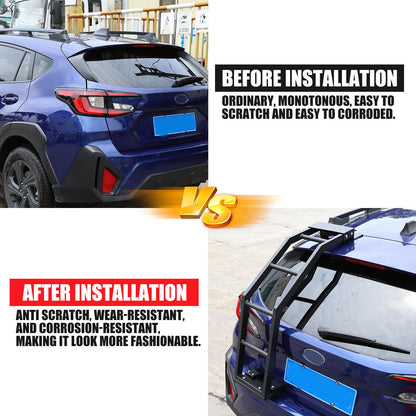 Back Rear Roof Ladder Tailgate Driver Side Rack For Subaru Crosstrek 2024+ US 12