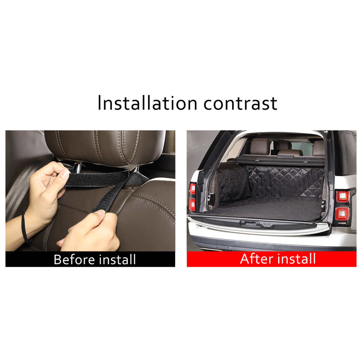 Dog Car Trunk Mat Hammock Pet Seat Cover For Land Rover Range Rover Vogue 2020+ 13