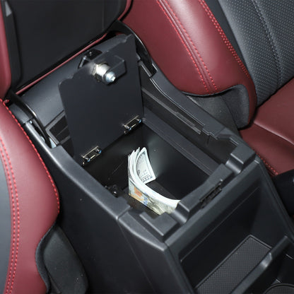 Alloy Center Console Safe GUN Storage Lock Box Tray For Subaru Forester SK 19-24 15