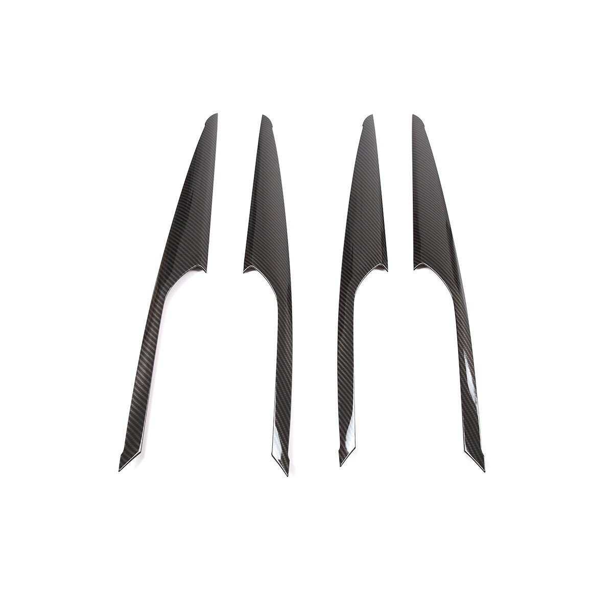 Inner Door Trim For BMW X3 G01 18-24 Carbon Fiber Decorate Panel Strip Cover US 5