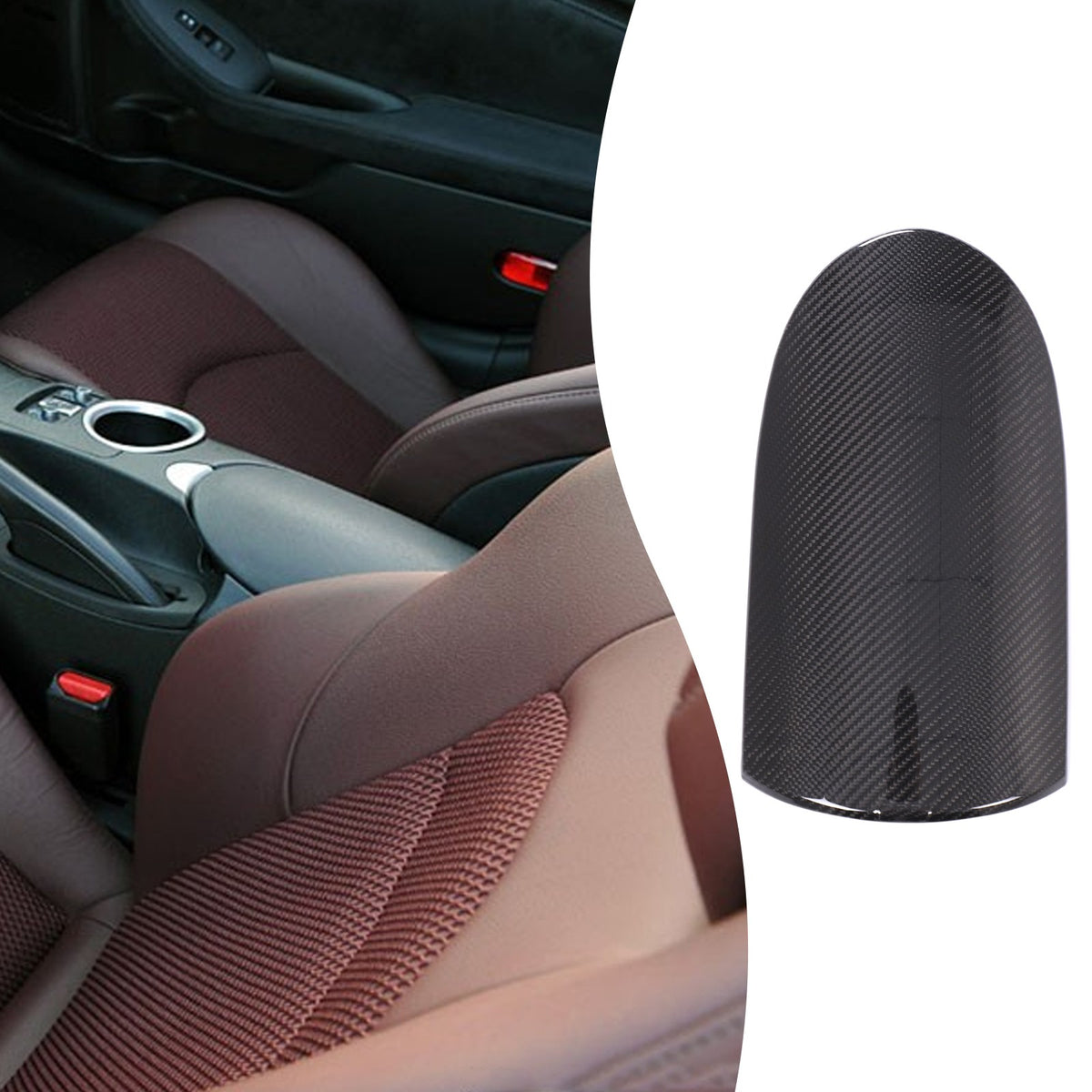 Real Carbon Fiber Center Console Armrest Box Cover For Nissan 370Z Z34 2009-2020 8