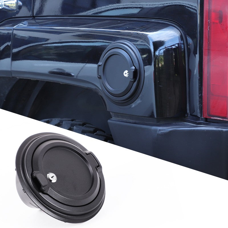 Alloy Locking Fuel Door Black Gas Tank Cap Cover Lock Key For Hummer H3 2005-09 22