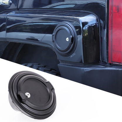 Alloy Locking Fuel Door Black Gas Tank Cap Cover Lock Key For Hummer H3 2005-09 22