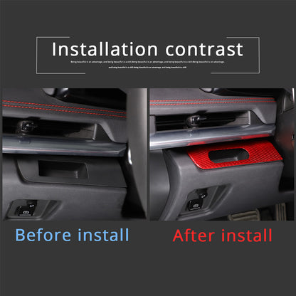 Red Real Carbon Fiber Full Interior Set Decor Trim Kit for Corvette C8 20-25 - Styles 21-25 21