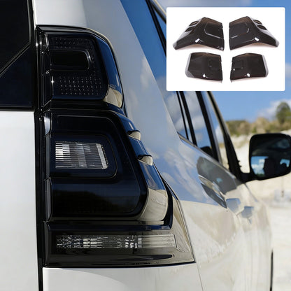 Smoked Black Tail Light Lamp Cover Trim For Toyota Land Cruiser Prado 18-22 11