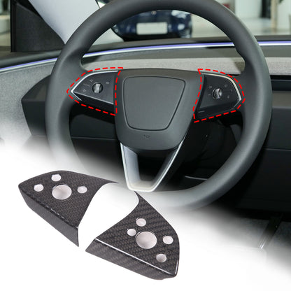 Real Dry Carbon Fiber Center Console Interior Trim Cover For Tesla Model 3 2023+ 73