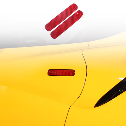 Red Real Carbon Fiber Interior Exterior Conosle Trim Cover For Lotus EMIRA 21-25 99