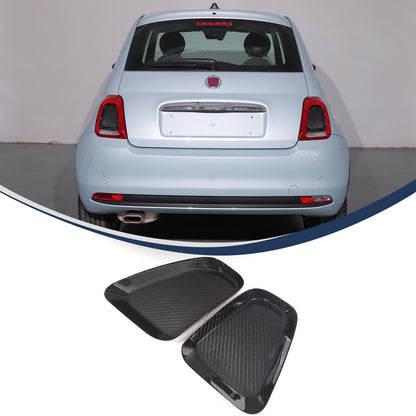 Real Carbon Fiber Rear Tail Light Panel Trim for Fiat 500 Abarth 595 695 16+ 13