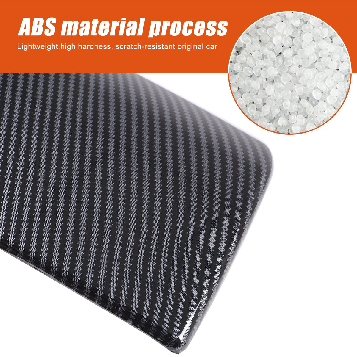 ABS Carbon Fiber Center Armrest Box Cover Trim For BMW iX I20 2022-2024 4