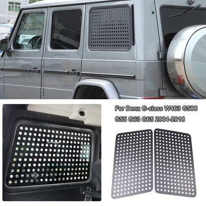 Alloy Trunk Quarter Window Cover Trim for Benz G-class W463 G500 G55 G65 04-18 1