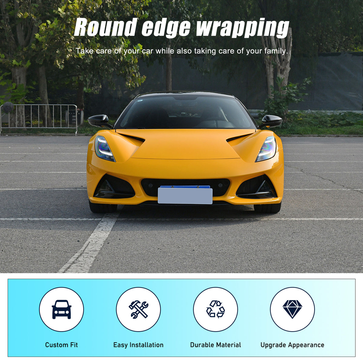 Matte Real Carbon fiber Reading light Switch Trim Cover For Lotus EMIRA 2021-25 5