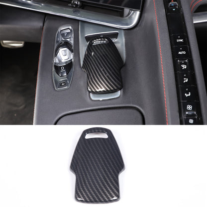 ABS Carbon Fiber Center Console Panel Trim Cover Set For CORVETTE C8 2020-2023 14
