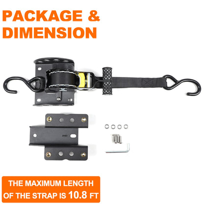 Carbon Steel Truck Bed Tie Down Ratchet Strap Trim For Ford Ranger T9 2023+ 19