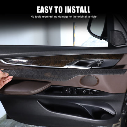 Hondycomb Carbon Fiber Interior Door Panel Trim Cover For BMW X5 X6 F15 F16 14+ 9