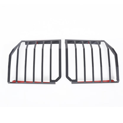 Black Alloy Rear Tail light lamp Cover trimFor Toyota Land Cruiser LC250 24+ 19