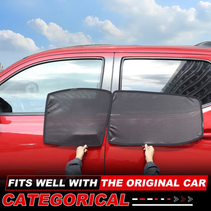 Front Rear Window Sun Shade Cover Mesh Shield Screen For Toyota Tacoma 2016-2022 9