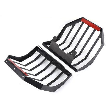 Mesh Carbon Steel Black Taillight Protection Cover Trim For Ford Maverick 2022+ 7