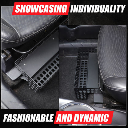 Aluminum Alloy Under Passenger Seat Storage Basket For Mitsubishi ASX 2011-2018 11