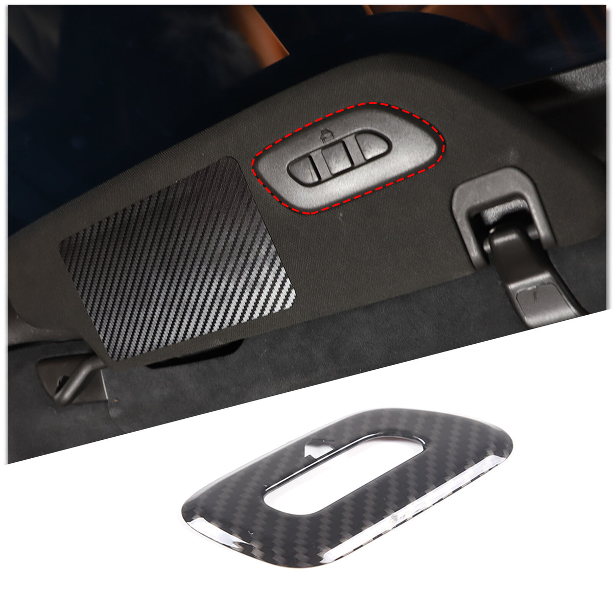 Carbon Fiber ABS Interior Full Decor Cover Trim Kit For Corvette C8 2020-2025 - Styles 36-40 75
