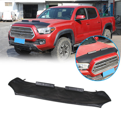 Front PU Leather Hood Cover Protector Bra Trim Cover For Toyota Tacoma 2016-23 21