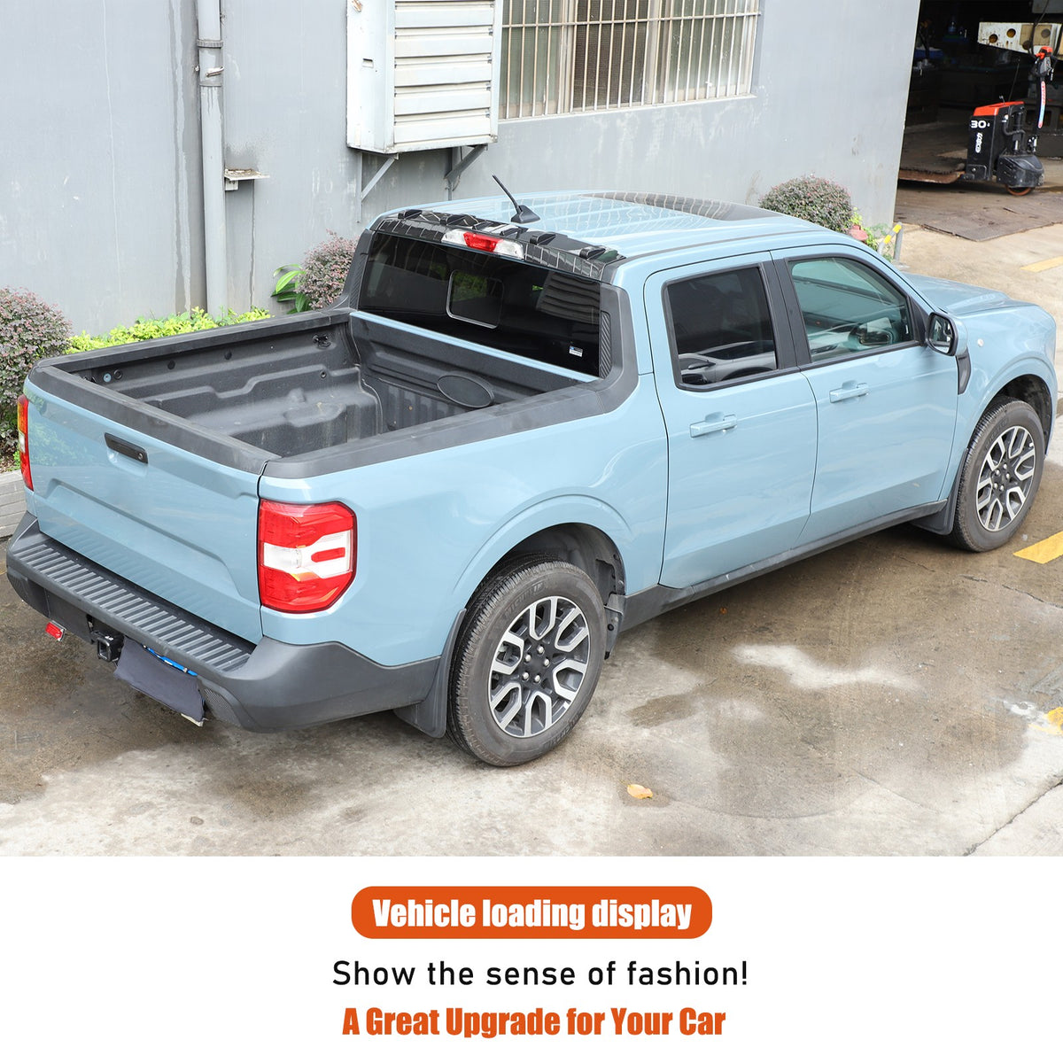 Carbon Fiber ABS Roof Rear Spoiler Trim Cover For Ford Maverick 2022+ 18