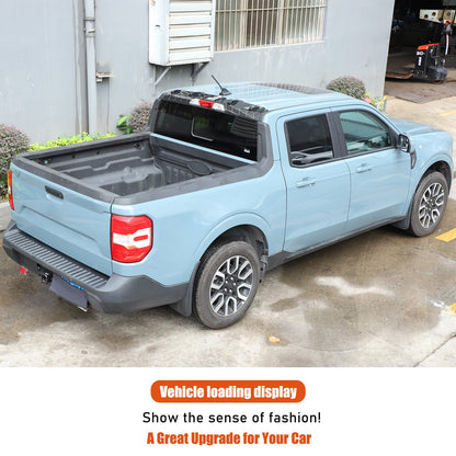 Carbon Fiber ABS Roof Rear Spoiler Trim Cover For Ford Maverick 2022+ 18