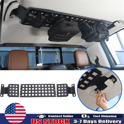 Aluminum Alloy Rear Roof Hanging Bag Rack Molle Panel For Ford Maverick 2022+ 1