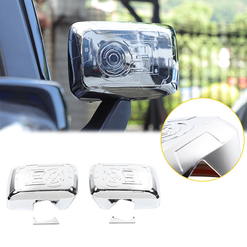 Mech Style Silver ABS Side Mirror Trim Cover For Hummer H3 2005-2009 23