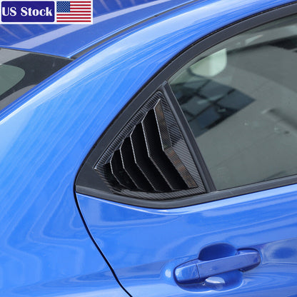 ABS Carbon Fiber Side Window Louver Shutter Cover For Subaru WRX 2022-2024 1