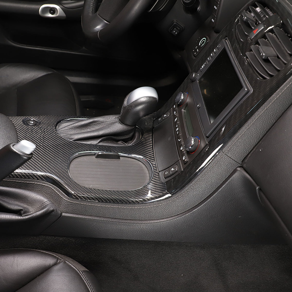 Real Carbon Fiber Interior Full Center Console Trim Set For Corvette C6 2005-13 6