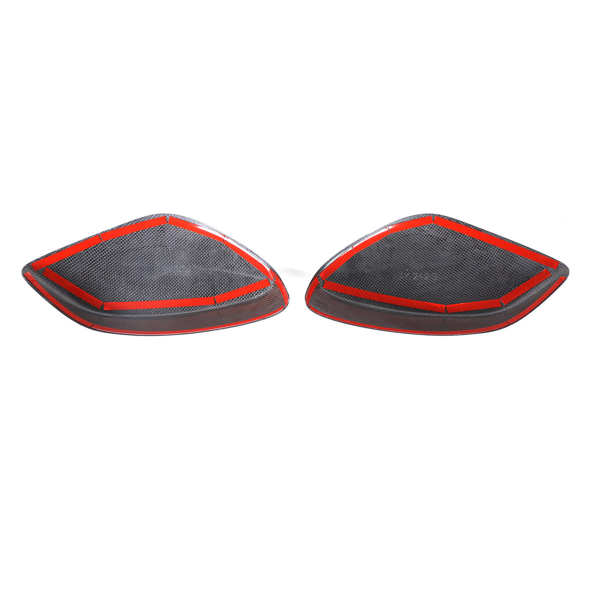 Honeycomb Carbon Fiber Side Rear Mirror Cover Caps For Subaru BRZ GT86 2012-20 12